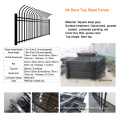 bent top garrison safety steel fence panel